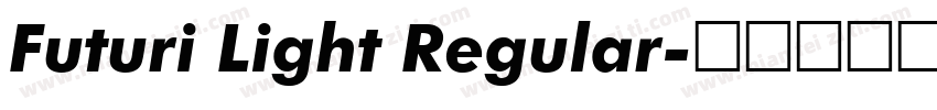 Futuri Light Regular字体转换